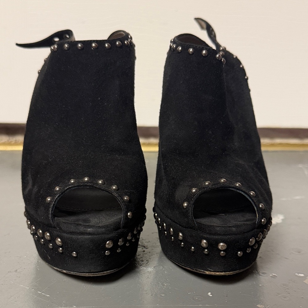 Prada Studded Black High Heels